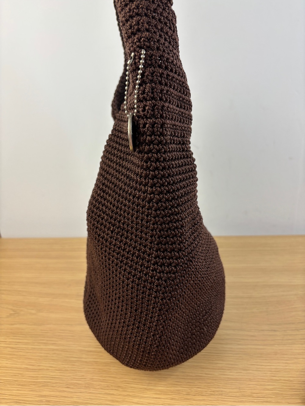The Sak 120 Crochet Hobo Bucket Bag in Dark Brown LIKE NEW! - Picture 4 of 11